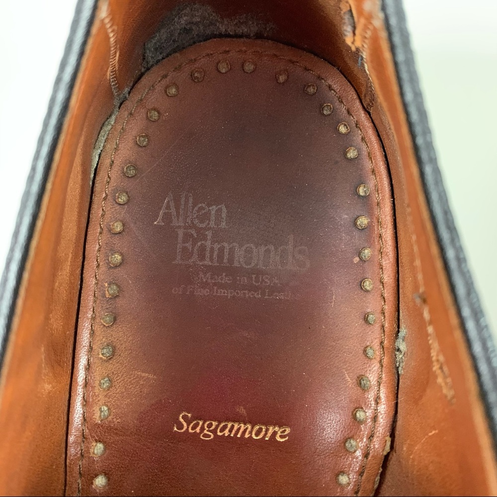 Allen Edmonds Sagamore Black Oxford Shoes Size 11 - Picture 13 of 16